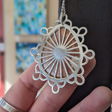 Fossil Coral statement pendant