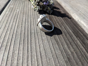 Chunky Silver Ring: Sukhwinder