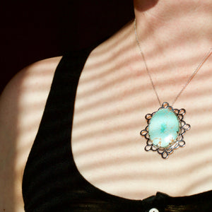 Robin's Egg Turquoise Statement Necklace